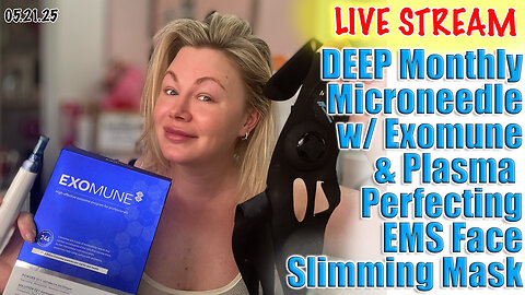 Live Deep Microneedle with Exomune & Plasma Perfecting EMS Face Slimming | Code Jessica10 Saves