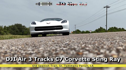 DJI Air 3 Tracks C7 Corvette Sting Ray