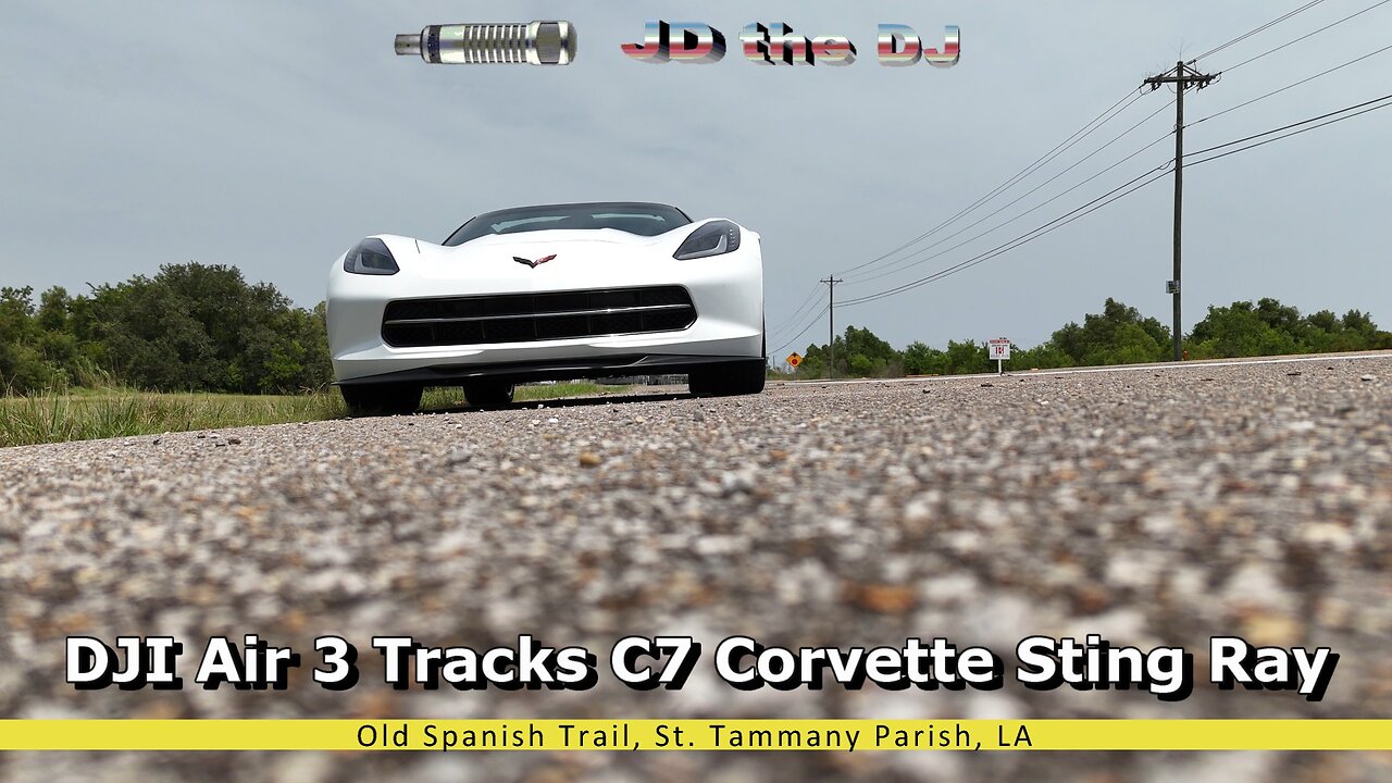 DJI Air 3 Tracks C7 Corvette Sting Ray