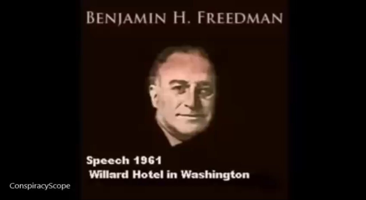 ex Jew Benjamin Freedman Speech on Jews 1961