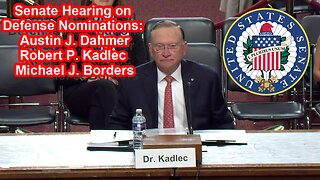 Senate Hearing on Defense Nominations: Dahmer, Kadlec, Borders – Nov. 4, 2025