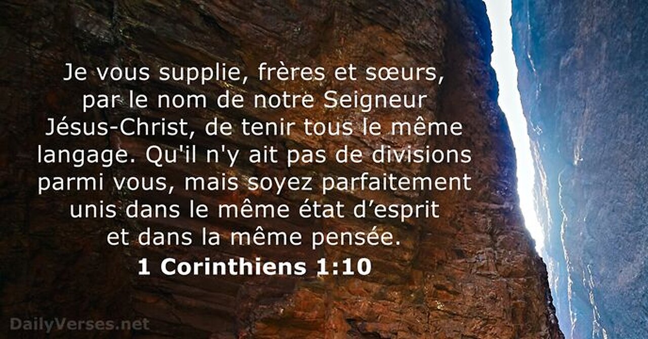 1 Corinthiens Chaptre 7 a 10