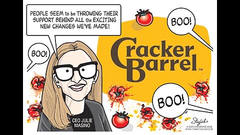 Friday Funnies: The Cracker's Barrel Rolled Away