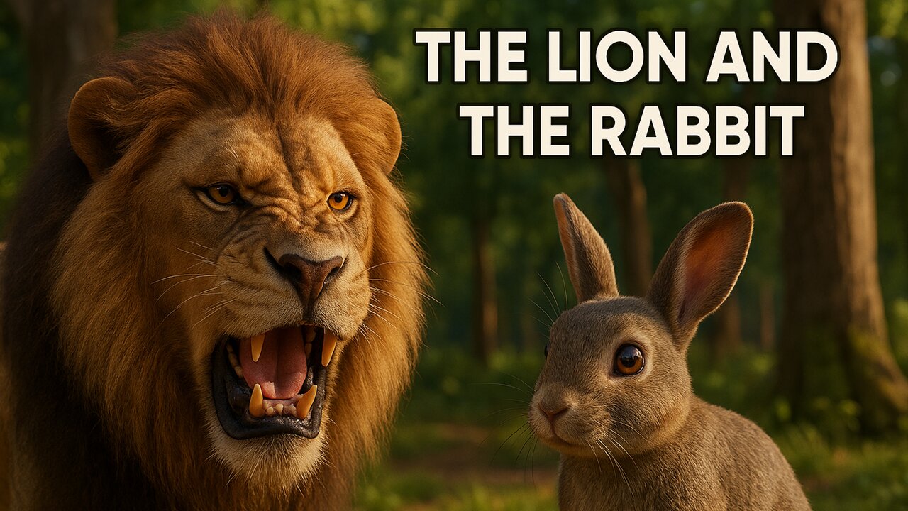 The Lion and the Clever Rabbit | Moral Story for All Ages | Animated Folktale
