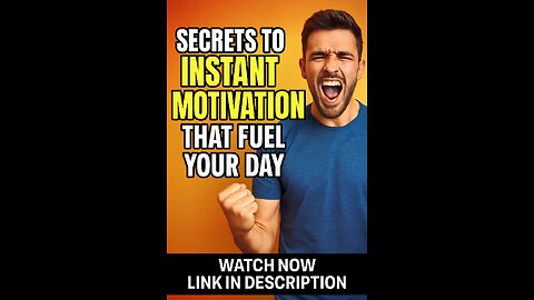 Secrets to Instant Motivation That Fuel Your Day | 60-Second Power Boost