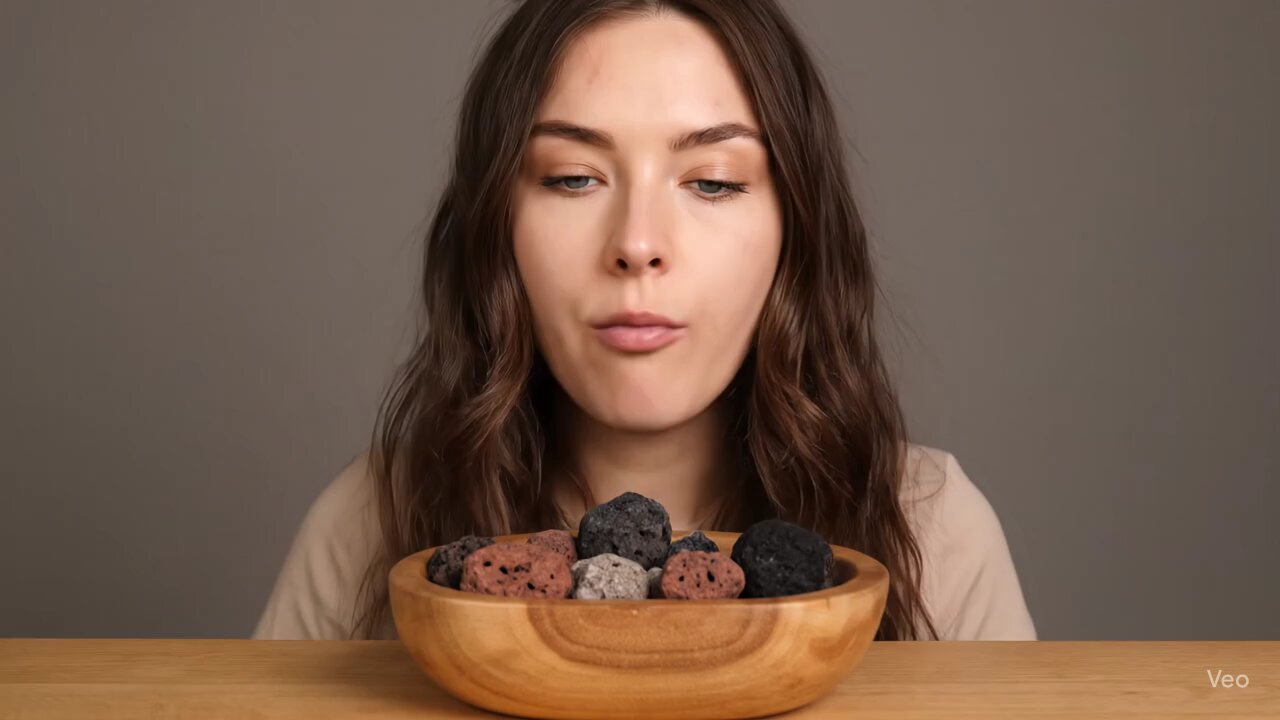 lava rock eating asmr