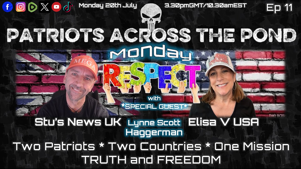 Patriots Across The Pond Monday Respect Ep 11 🙏🏼🕉❤️ - LYNNE SCOTT HAGGERMAN - Trafficked as child, experimented on in tunnels by U.S. university & 3letter government agencies, MKUltra/SRA survivor. Now thriving & on a Mission from God