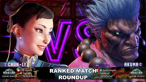 Kuya Kalbo SF6 Ranked Match Roundup. Chun Li Master Rank [Hori Fight Stick]