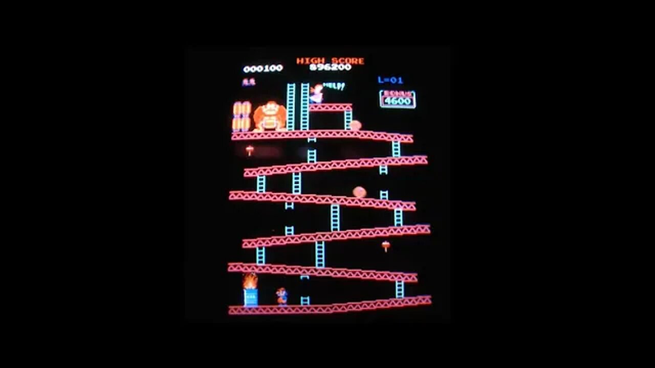 Billy Mitchell Scores 1,050,100 points on Donkey Kong!