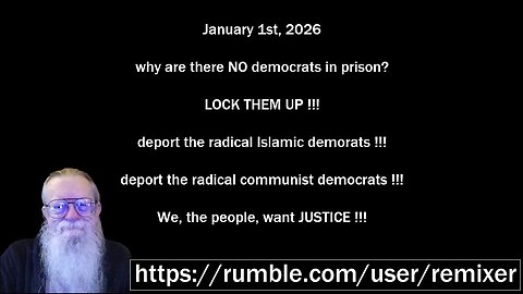 January 1st, 2026 why are there NO democrats in prison?