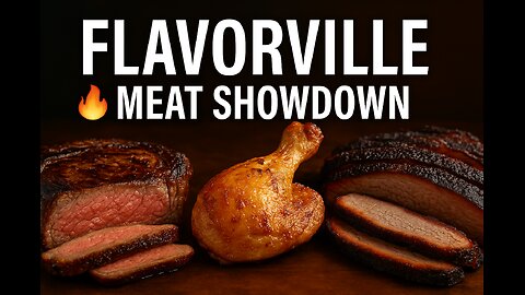 FLAVORVILLE MEAT SHOWDOWN 🔥 Ribeye • BBQ Chicken • Smoked Brisket