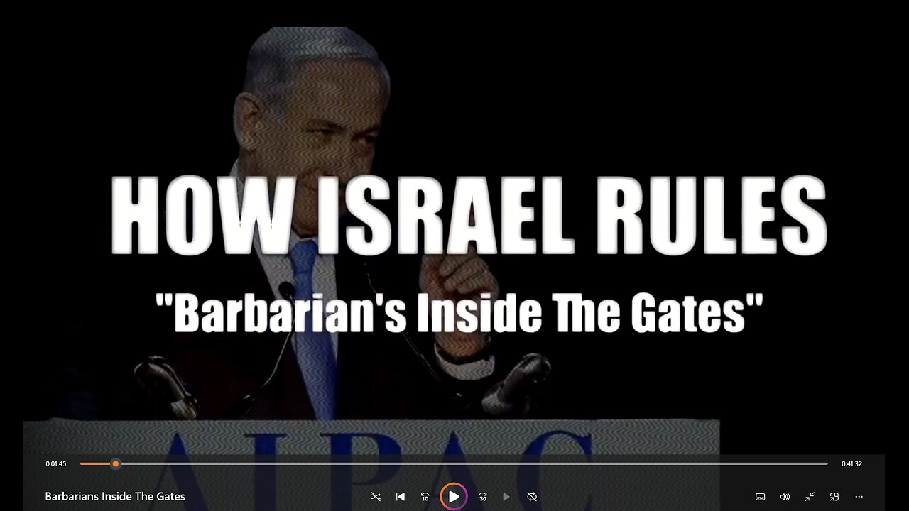 HOW ISRAEL RULES — Barbarians Inside The Gates [Brendon O'Connel Mirror]