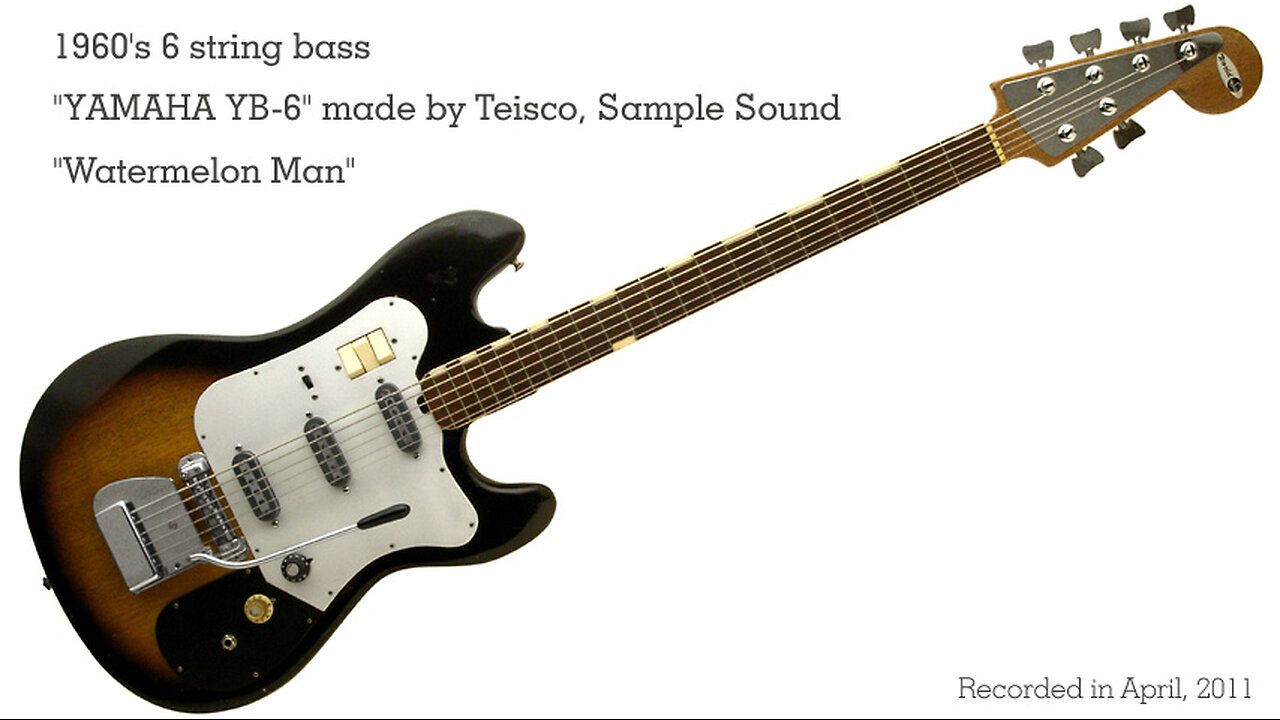 1960s 6 string bass YAMAHA YB-6 Sample Sound