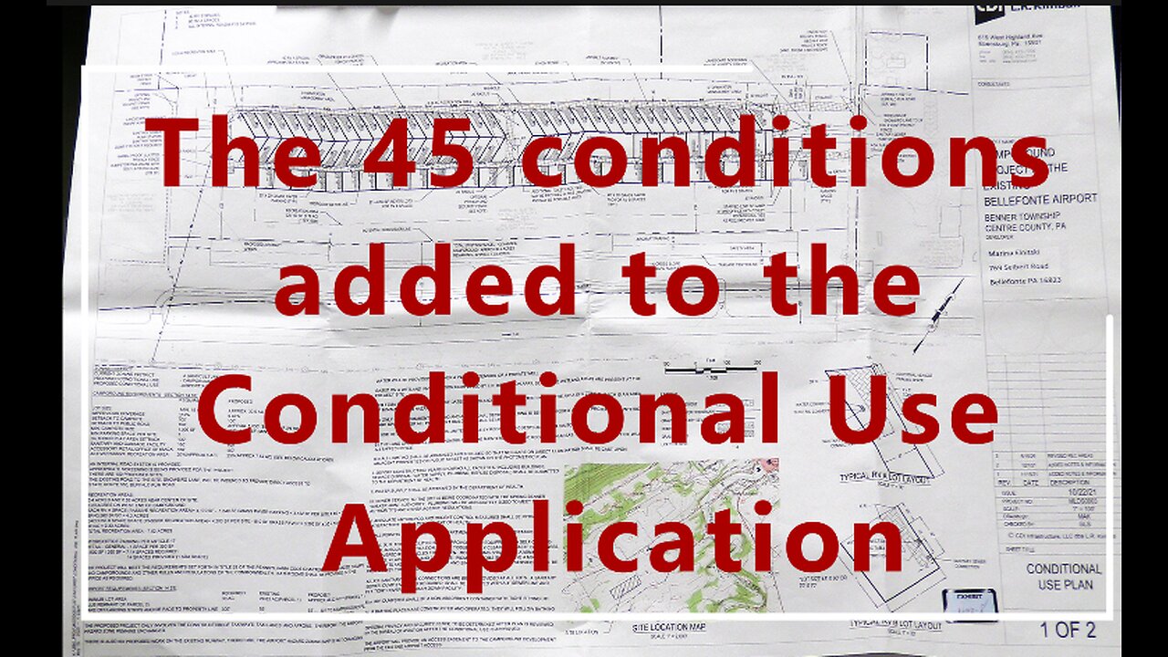 Benner Township Conditional Use - 45 ADDED CONDITIONS