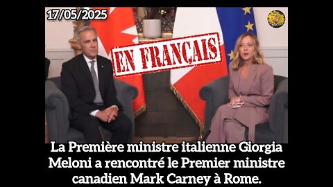 La Première ministre Giorgia Meloni a rencontré le Premier ministre Mark Carney à Rome.