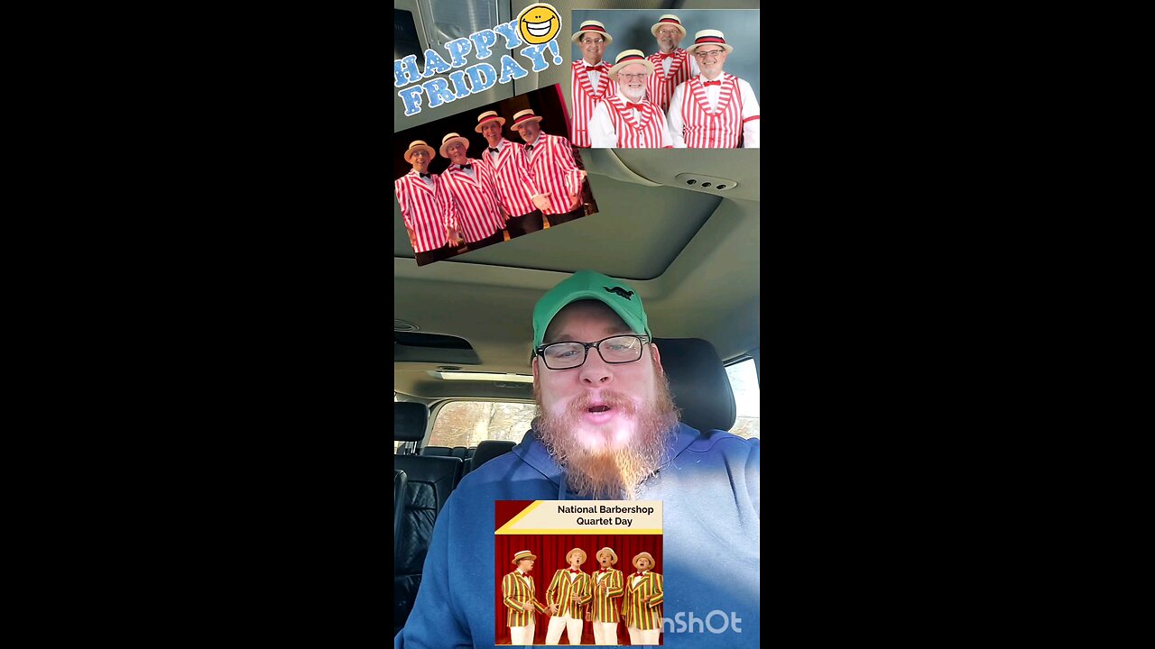 Friday. Barbershop quartets and cheese fondue.