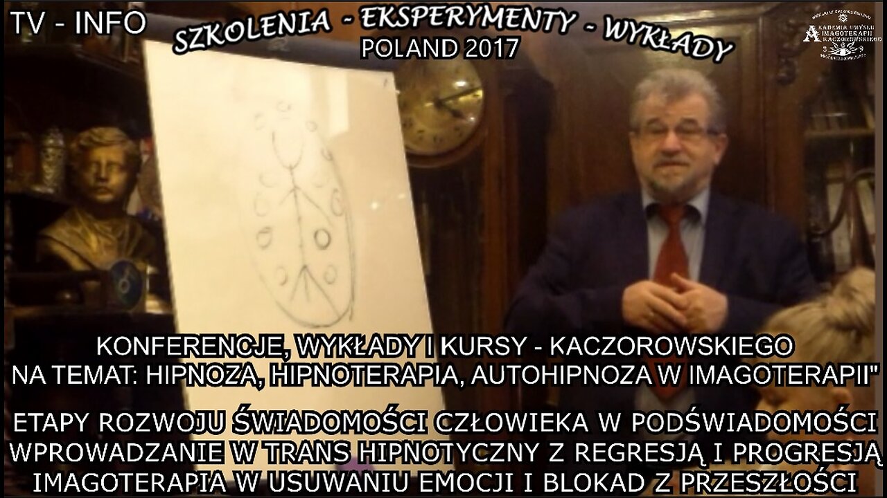 ETAPY ROZWOJU ŚWIADOMOSCI CZŁOWIEKA W PODSWIADOMOSCI. WPROWADZANIE W TRANS HIPNOTYCZNY Z REGRESJĄ I PROGRESJA.