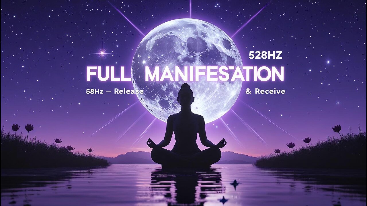 Full Moon Meditation with 528Hz | Release & Manifest Under the Moonlight Portal