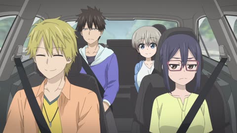 Uzaki-chan Wants to Hang Out! - Itsuhito and Ami drving Uzaki and Shinichi