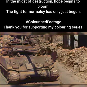 Rebirth in the Rubble Life After the War 1945 #ColourisedHistory