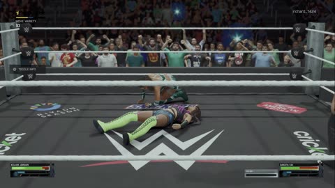wwe 2k25 326 universe Kelani Jordan VS Dakota Kai
