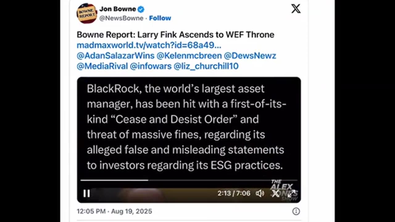 Larry Fink and Blackrock ..