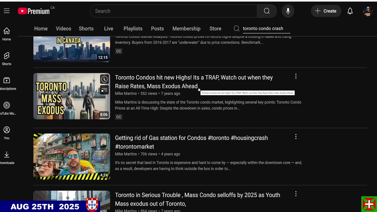 Major Toronto Condo Crash Ahead, like we said