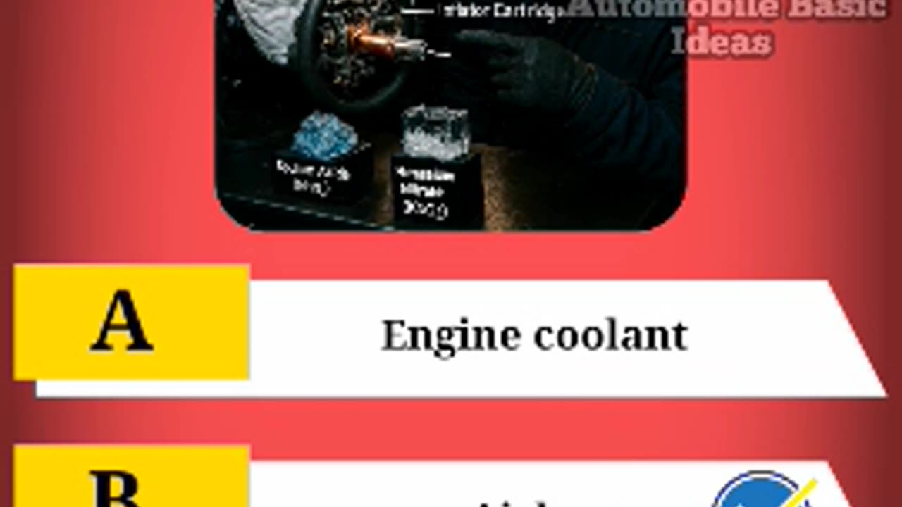 In an automobile Sodium azide and potassium nitrate are used in?