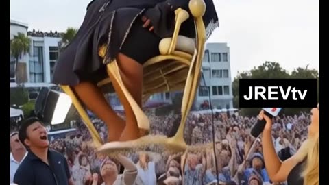 SEXY BLONDE INTERVIEWS HEAVY BLACK WOMAN AIRLIFTED OUT OF FAMILY BARBECUE OUTING