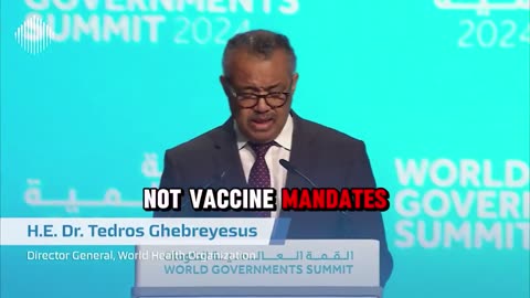 WHO chief Dr. Tedros: "WHO did not impose anything on anyone during the COVID-19 pandemic."