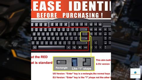 Clear Desktop Computer Keyboard Cover Skin for PC 104/107 Keys Standard Keyboard, Anti Dus