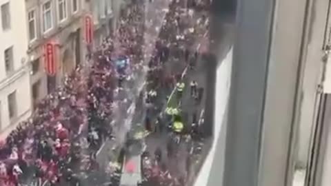 BREAKING: A person has deliberately driven a vehicle into a crowd in Liverpool City, England