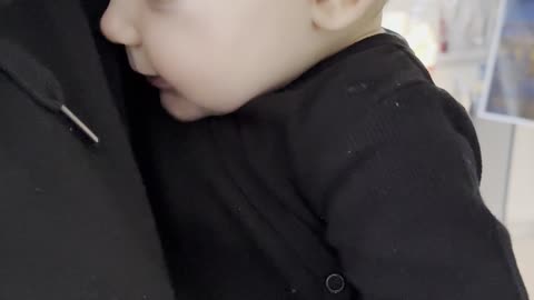 this morning baby kayla felt shy 🥺 but mommy cuddles made everything better 💕 cutest moment ever!