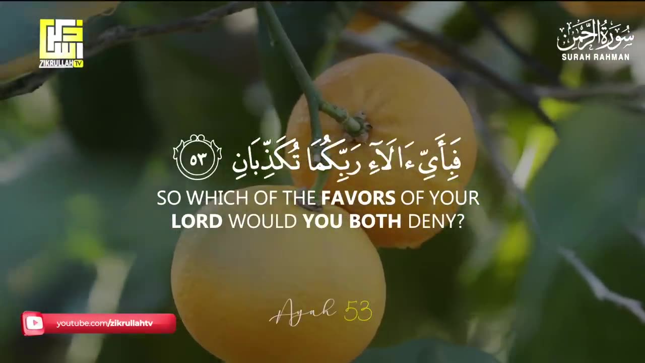 World's most beautiful recitation of Surah Ar-Rahman (سورة الرحمن) _ Zikrullah TV