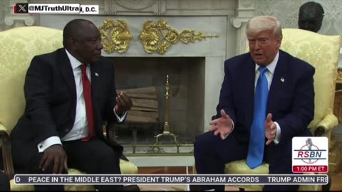 President Trump: —— Then why haven’t you arrested the officials calling for White Genocide?