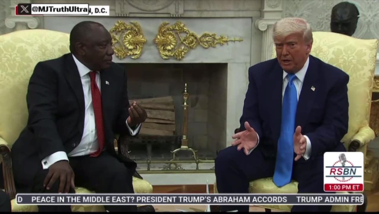 President Trump: —— Then why haven’t you arrested the officials calling for White Genocide?