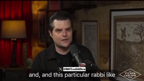 Matt Gaetz a More people will begin to realize one Group (Jewish) has Supremacy