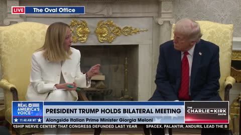PRIME MINISTER OF ITALY THANKS PRESIDENT TRUMP