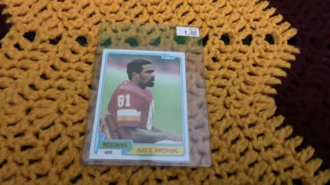 Redskins l Art Monk Rookie Card , TOPPS Football Card