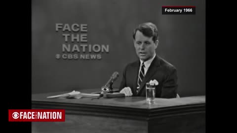 President John F. Kennedy on "Face the Nation" in 1958, via the Archives