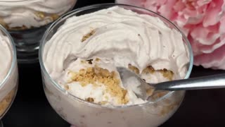 Banana mousse dessert in 5 minutes!