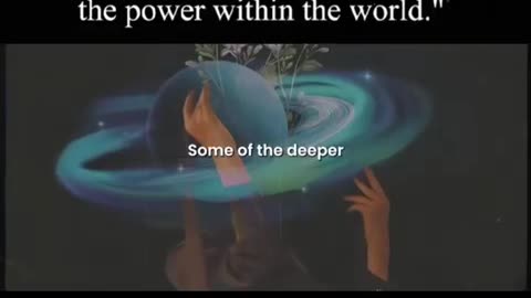 "The power within you is greater than the power within the world”