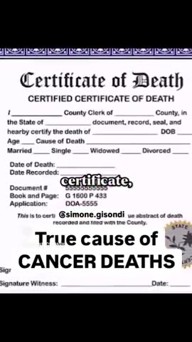 "In All The Autopsies I've Done Of Cancer Patients. Not One Of Them Died Of Cancer.