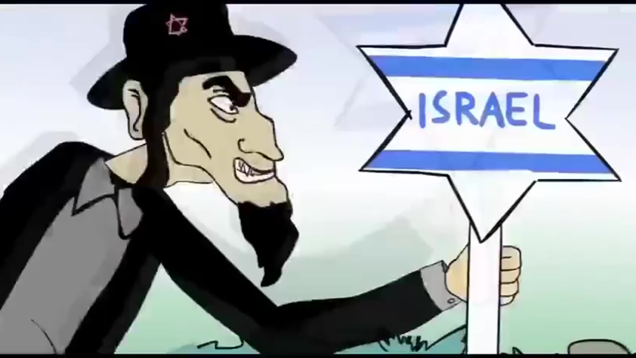 “In a symbolic way, demonstrates how the Jews, (as a whole), have torn Europe apart.“