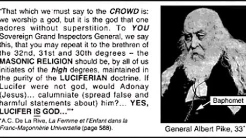 TRUMP'S CONNECTION TO ALBERT PIKE (33RD DEGREE) - SEE THE LINK IN DESCRIPTION ☠️