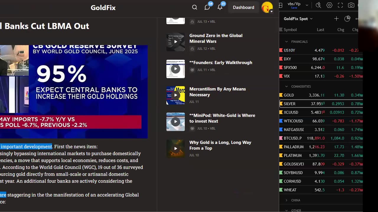 The BRICS Aim to Starve The West of Gold