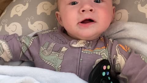 Babbling Baby Feeling A Bit Spicy