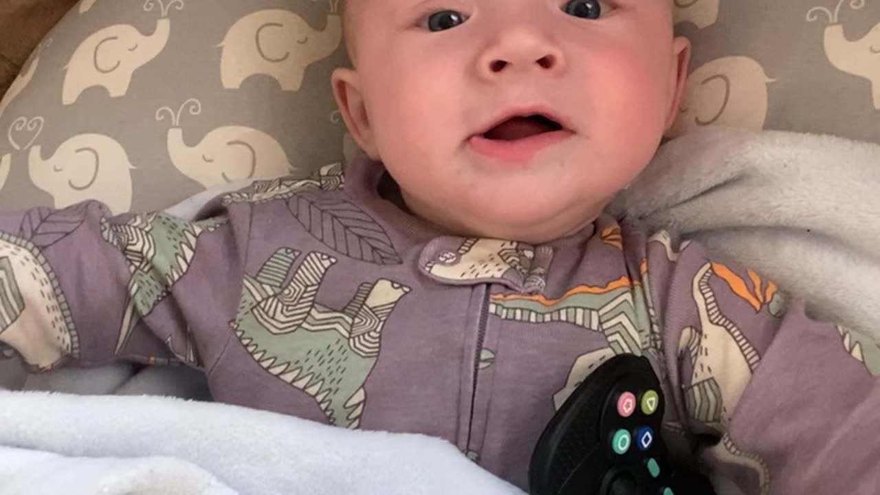 Babbling Baby Feeling A Bit Spicy