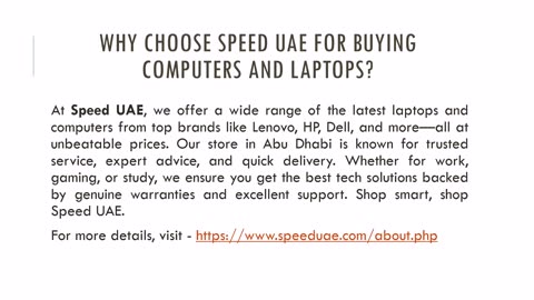 Lenovo Laptop Shop Abudhabi