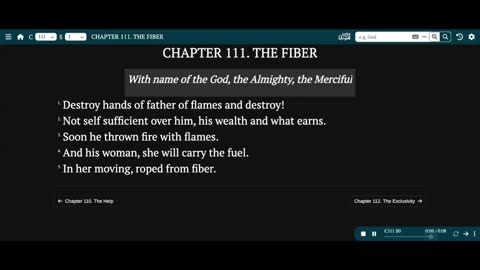 Chapter 111 Quran English 2025
